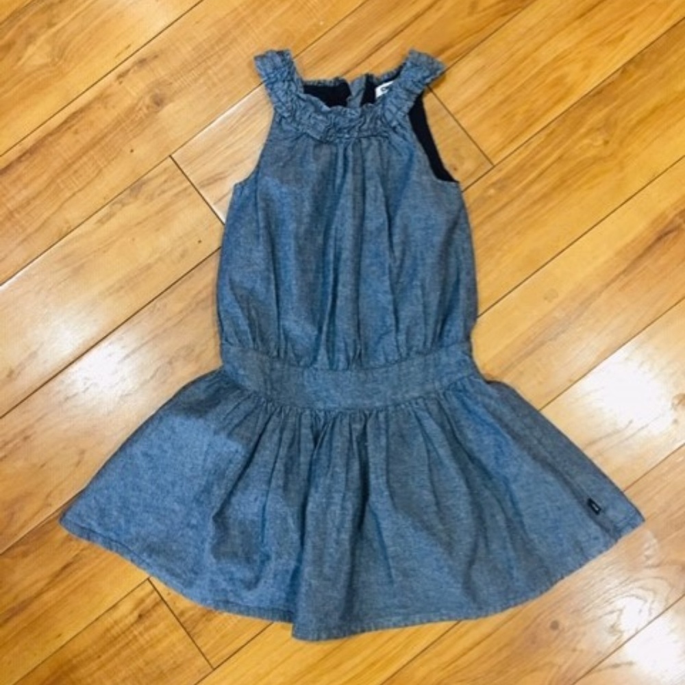 DKNY July 4 denim chambray girl farmhouse dress